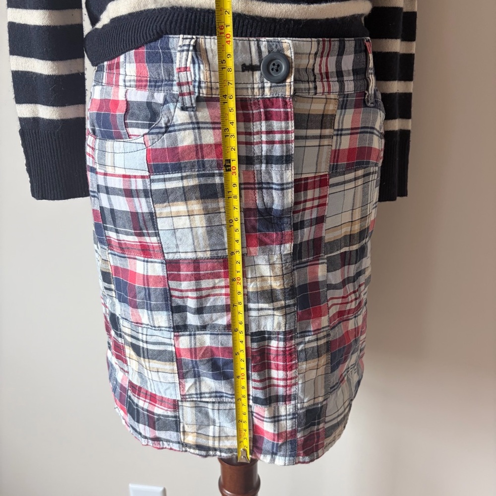 Vintage Madras Patchwork Mini Skirt - Picture 4 of 5